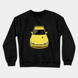 Skyline GTR V Spec R34 - Yellow Crewneck Sweatshirt